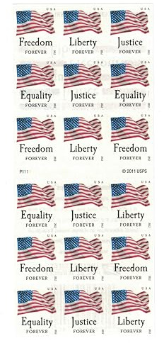 USPS Forever Stamps Four Flags ATM Sheet of 18 x Forever US Postage Stamps