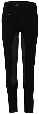 MS-Trachten Mädchen Reithose schwarz Vollbesatz schwarz 140