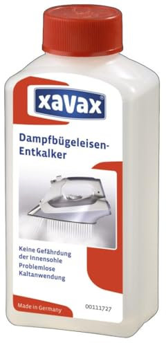 Xavax Entkalker für Dampfbügeleisen, 250 ml (ausreichend für 3 Anwendungen)