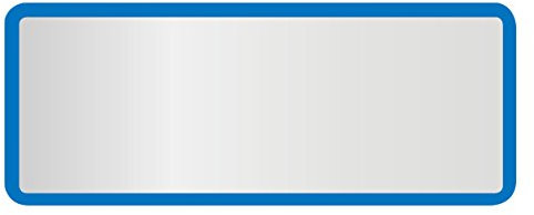 AVERY Zweckform 6914 Polyester Inventaretiketten (stark selbstklebend, strapazierbar, Kleinformat, 50x20 mm, 50 Aufkleber auf 10 Blatt) silber/blau