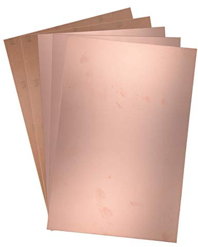 sourcing map 5Stk. Einseitige kupferkaschierte Laminat Leiterplatte Bakelit 300x200mm 11.81x7.87 Zoll 1.5mm Dicke DIY Prototyp PCB Tafel Namensschild