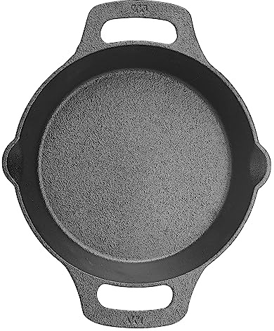 WINCO Cast Iron Skillet, Black