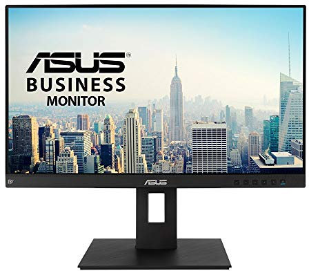 ASUS Business BE24EQSB - 24 Zoll Full HD Monitor - 16:9 IPS Panel, 1920x1080 - ergonomisch, Pivot, Blaulichtfilter - DP, HDMI, D-Sub, USB - Rahmenlos, Mini-PC Befestigung