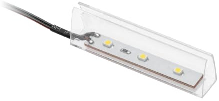 Solmer LTD GTV Light LED Plastic Clip for Glass Shelving Modern Panel Lighting Furniture (6200K)