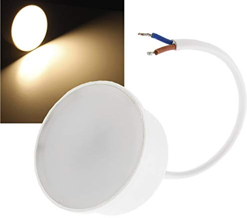 ChiliTec LED Modul 5W 24mm flach Ersatz für GU10 Leuchtmittel - 230V 5Watt 392Lumen 120° Lampe für Einbaustrahler Deckenspots Einbauleuchten Warmweiß