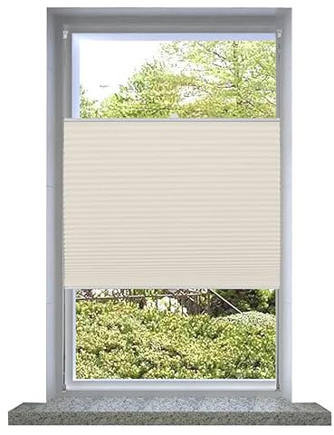 Rantry Plissee-Rollo, 50 x 150 cm, cremefarben