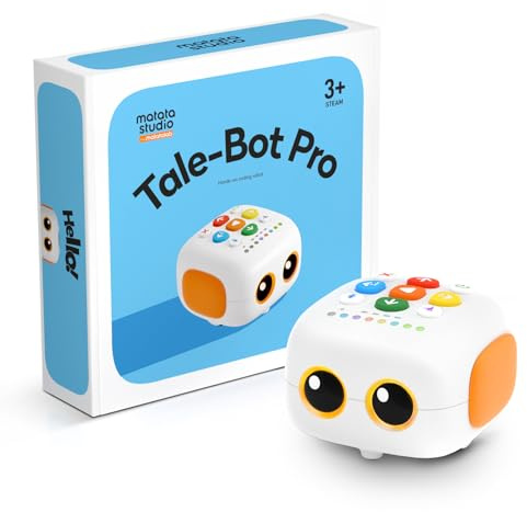 MatataStudio Robot Programmable Enfant 3-5 Ans, Tale-Bot Pro Robots Jouets de Codage Intelligent pour l'apprentissage précoce de Programmation Kit Robot électronique Interactif Jouets éducatifs STEM