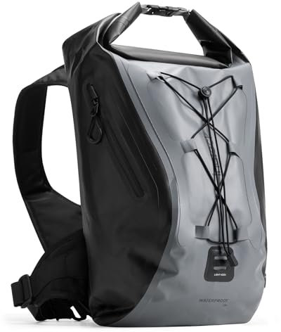 Inateck Fahrradrucksack 25-30L, Wasserdichter Rolltop Rucksack Herren, Multifunktionaler Wanderrucksäcke