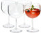 Verres Gin Tonic Plastique Dur Incassable Gobelets Cocktail Spritz Réutilisables | Sans BPA - Aspect verre 0,6L | Fabriqués en U.E | Lot de 4