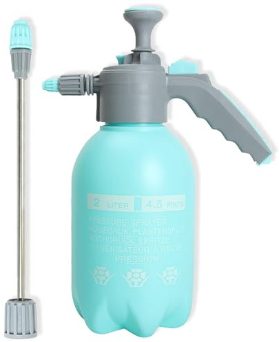 My Garden 2L Manual Pressure Sprayer with Lance - Heavy Duty Handheld Pump Spray Bottle for Lawn Care, Plants, Outdoor Cleaning, Disinfection, and Pest Control – Durable & Efficient