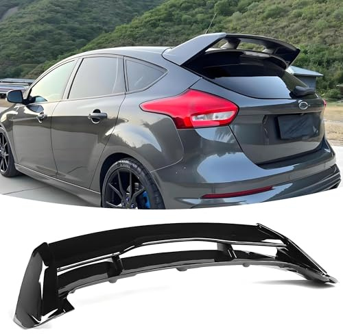 YTRESDF Alerón Trasero del Tronco, para Ford Focus III MK3 2011-2018 EcoBoost/ST/ST pies de Suave del del Techo Trasero Alerón del ala Etiqueta Engomada del Labio