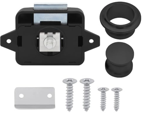 Cierres de gabinete de, cerraduras de botón de aleación de zinc, cierre de armario sin llave, cerradura de puerta de armario con botón | Cerradura de puerta de armario de remolque, coche