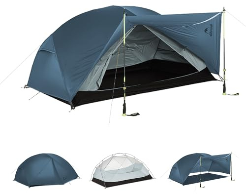 Naturehike Mongar Base Tente de camping 2 à 3 personnes ultra légère étanche pour l'extérieur, le trekking, la randonnée