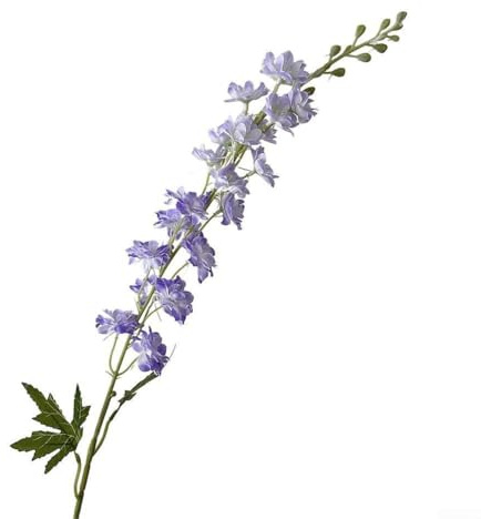 PureBowlic Silke Delphinium konstgjord blomma, 84 cm violett hyacint falsk växt för heminredning, bröllop mittpunkt, vardagsrum, fotograferingsrekvisita, realistisk långvarig (mörklila)