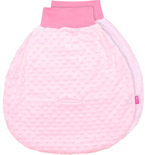 Be Mammy Baby Pucksack Strampelsack Schlafsack Autositz aus Baumwolle mit breitem Bund BE20-136 (Rosa/1922_18)