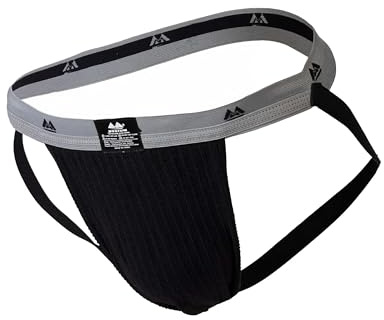 MM Edition Herr supporter jockstrap, svart/grå, L