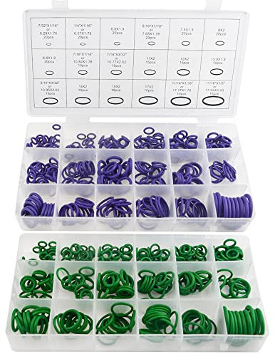 WMYCONGCONG 540 Stück Gummi O Ringe Sortiment Kit Gummi Dichtung Dichtungsringe Kit 18 Größen für Auto Fahrzeug Auto Reparatur