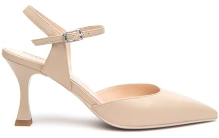 Nero Giardini Scarpe Decollete Donna Estate E512210DE 453 in Pelle Beige (37)