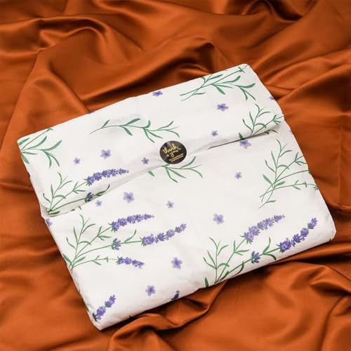 MORANTI Carta velina sfusa con motivo lavanda, 25 fogli da 50 x 69,8 cm, per compleanni, matrimoni, lauree, sacchetti regalo per feste, confezioni regalo, carta velina