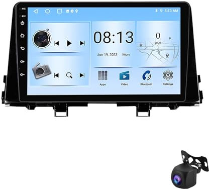 Android 13 Voiture Navigation Stéréo Lecteur Multimédia pour Kia Morning 3 Picanto 2016-2020 9 Pouces HD IPS Écran Tactile Radio avec WiFi Bluetooth Support Commande au Volant RDS(T 4G+WIFI 8Core 8G+1