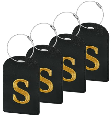 Gloppie Luggage Tags 4 Pack Luggage Tag for Suitcases Travel Bag Tags S