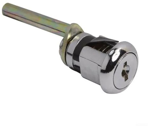 Pumixiy Cerradura de metal para gabinete de oficina, mecanismo de bloqueo triple para cajón, cerradura central de seguridad con barra de bloqueo para almacenamiento de archivos (largo)