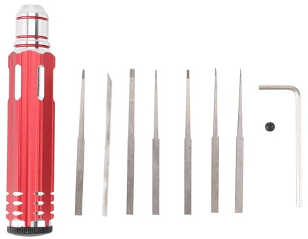 Pssopp Tungsten Steel Scriber Set, Legeringshandtag Snidningsverktyg med Precisionsblad för Modellsatser och Bonsai-trimning