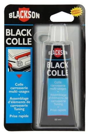 BLACKSON Black colle - colle carrosserie multi-usages -colle voiture tuning - tube 80 ml - coloris noir