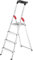 Hailo L60 Alu-Haushaltsleiter mit EasyClix und Schale (3-8 Stufen)