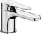 Roca L20 Grifería para lavabo con tecnología Cold Start, grifo monomando con enlaces de alimentación flexibles y enganche para cadenilla incluidos, mezclador para cuarto de baño, cromado, A5A3J09C00