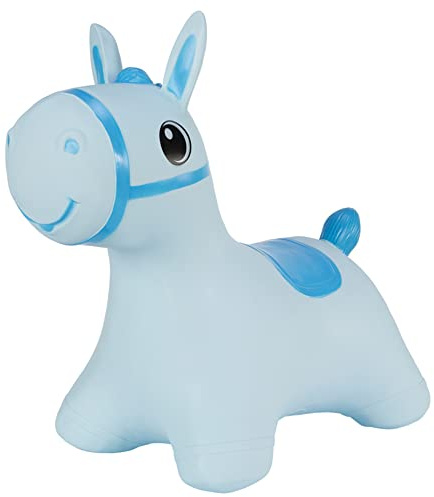 Hoppimals Tootiny Hüpftier, Hüpfpferd, Hüpftier ab 1 Jahre & Hüpftier ab 2 Jahre, Perfekt für Gymnastik & Geschicklichkeit für Kinder, Verpackt im Geschenkkarton, inklusive Pumpe - Baby-Hüpfer BLAU