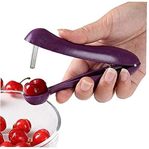 Case Cover 1pc Edelstahl Kirschentkerner Fruchtkern Seed-entferner Werkzeuge Einfache Manuelle Kirschen Ausstecher Küche Frucht-gemüse-Werkzeuge 13x8.4cm