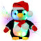 Hopearl Weihnachts-LED-musikalische gefüllte Pinguin leuchten singende Plüsch-Spielzeug-Lullaby animierte ruhiges Weihnachtsfest-Geschenk für Kinder Kleinkinder Jungen Mädchen, Schwarz, 11''