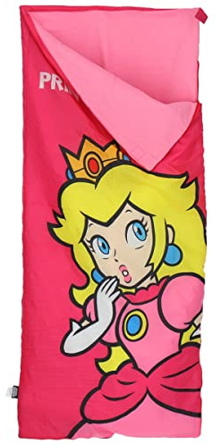 Super Mario - Sac De Couchage Princesse Peach - 100% Polyester - Rose
