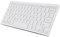 Tastiera Bianca Filo Piccolo Tastiera Silenziosa Bianca Plastica 78 Tasti Tastiera Cablata Mini USB Ultra Sottile per Computer Desktop PC Portatile (bianco) (Bianco)