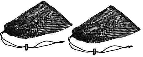 Toddmomy 2st Aufbewahrungstasche Tennis Mesh-packsack Sportrucksack Netzballtasche Netztasche Für Sportgeräte Mesh Sportballtasche Mesh-Cinch-Tasche Strand Polyester Reisen Kordelzug