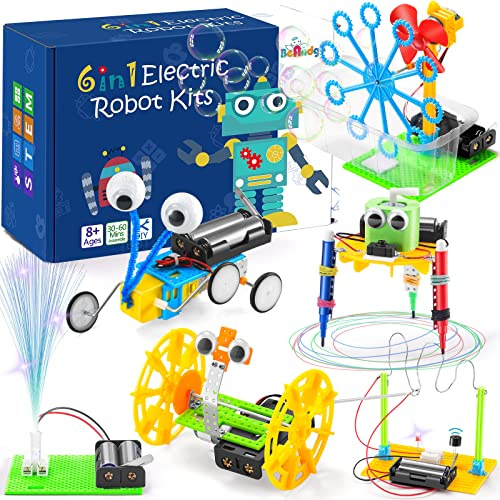 STEM Robot Science Electronics Kit for Kids 8-12, Science Experiments Craft Kits for Kids, Birthday Gifts STEM Building Toys for Age 6 7 8 9 10, Electric Circuit Engineering Kits for Children