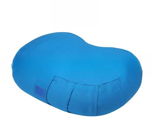 ZYAYNG CojíN De MeditacióN Almohada de Concha de Trigo sarraceno, cojín de meditación for Yoga, cómodo Asiento de Suelo de algodón, Silla de Suelo for el hogar Zafu para Meditar(Sky Blue)