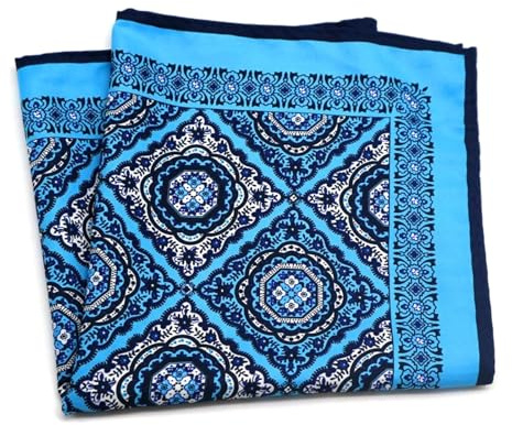 ATEUXOL Fyrkantig näsduk, näsduk för män, 30 cm, stor mjuk näsduk för och kvinnor, brösthandduk för bröllopsfest, Färg 10, One size