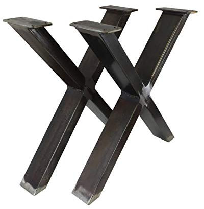 CHYRKA® Tischkufe SWIRZ -X MTSX 1 Paar (2 Stück) Kufengestell Tischgestell 60x30 Rahmentisch Tischuntergestell (Höhe - 400 mm, Länge - 300 mm)