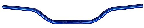 Guidon Accossato bleu en aluminium pour Suzuki RM pli bas de 2002 à 2017, diamètre 22 mm, hauteur moyenne