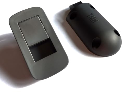 The Metal House Black Flush Fitting Campervan Caravan Motorhome Door Handle Catch Latch (10)