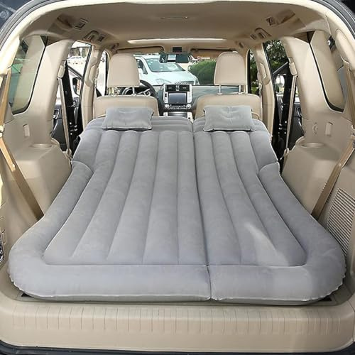RUIDAM Car Inflatable Bed for Hyundai IONIQ 5 2021-2024, Thickened Air Bed Cushion Camping Travel Mattress Portable Sleeping Mattress with Air Pump Accessories,A/Grey