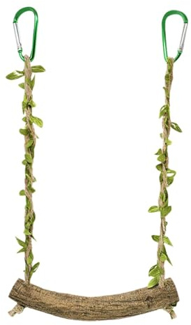 Budgie Swing - Bird Toys For Caged Birds | Bird Swing | Swing Perch Bird Toy Climbing Chewing Toy | Parrot Swing Bird Cage Toys Accessories, Perch Stands For Parakeets, Cockatiels, Finches