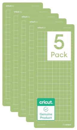 Cricut, StandardGrip, Paquete de alfombrillas de corte para Joy Machine, 5 unidades, 11,4 x 30,5 cm