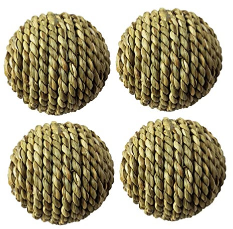 CLISPEED Geflochtenes Stroh Für Hamster – Großes Meerschweinchenspielzeug – Papageienspielzeug-Set