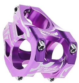 kesurpae Potencia de Manillar de Bicicleta 8 mm mecanizada con precisión CNC, 35 mm, roja, Ligera, construcción Robusta, para Bicicletas Descenso, montaña y BMX. Piezas Mejora para manillares.