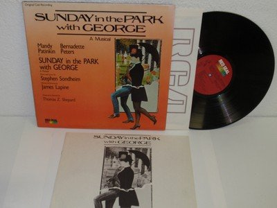 SUNDAY IN THE PARK WITH GEORGE Original Broadway cast LP RCA HBC1-5042 w/booklet