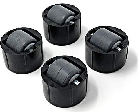 Design61 Juego de 4 ruedas deslizantes para muebles, con superficie de rodadura suave