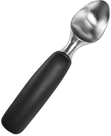 Saebye Eisportionierer Edelstahl, Professioneller Eislöffel, Eis Portionierer mit Bequemem Anti-Rutsch Griff, Hochleistungs Eiskugelportionierer für Eiskugeln, Eiscreme, Teig, Melone